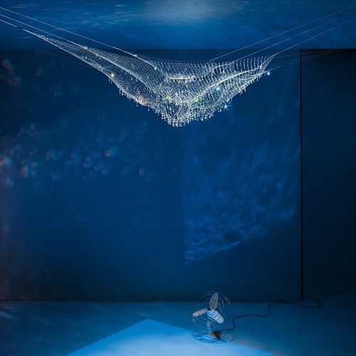 Suspension - LACRIME DEL PESCATORE - INGO MAURER - en cristal / en nylon / design original