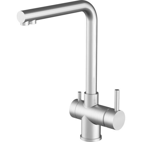 Mélangeur à poser - 3 way Glass - F.lli Barazza Srl - en acier inoxydable / de cuisine / 1 trou