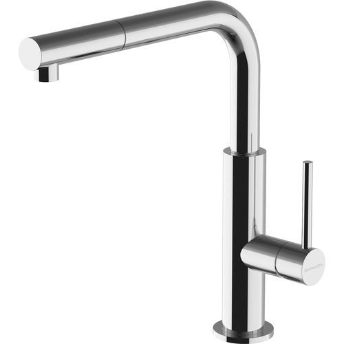 Mitigeur à poser - Officina Shower - F.lli Barazza Srl - en inox / de cuisine / 1 trou
