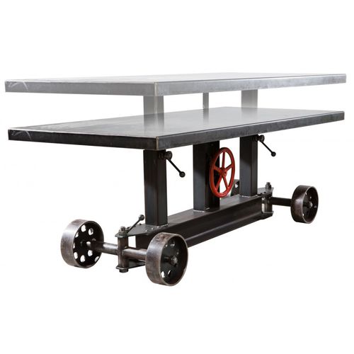 Table design industriel - SL-015 - Waterman Meubelen B.V. (Sturdy-Legs) - en chêne / en hêtre / en érable