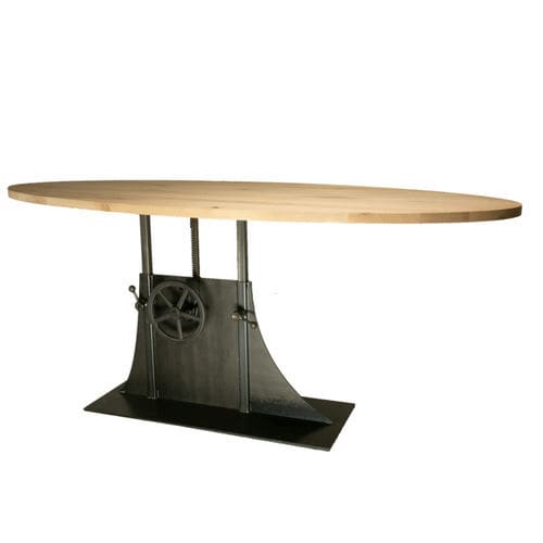 Table design industriel - SL-043 - Waterman Meubelen B.V. (Sturdy-Legs) - en chêne / en hêtre / en érable