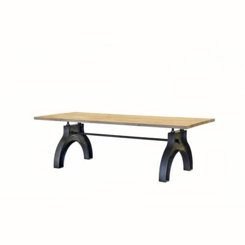 Table design industriel - SL-002 - Waterman Meubelen B.V. (Sturdy-Legs) - en chêne / en noyer / en hêtre