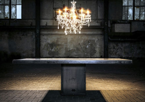 Table design industriel - SL-012 - Waterman Meubelen B.V. (Sturdy-Legs) - en chêne / en hêtre / en érable