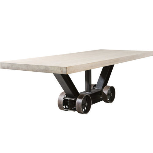 Table design industriel - SL-017 - Waterman Meubelen B.V. (Sturdy-Legs) - en chêne / en hêtre / en érable