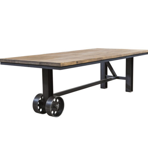 Table design industriel - SL-020 - Waterman Meubelen B.V. (Sturdy-Legs) - en chêne / en hêtre / en érable