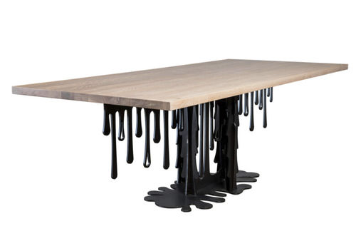 Table design industriel - SL-037 - Waterman Meubelen B.V. (Sturdy-Legs) - en chêne / en hêtre / en noyer américain