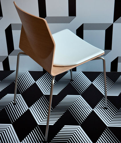 Chaise contemporaine - KAI - Lapalma - d'intérieur / en tissu / en cuir