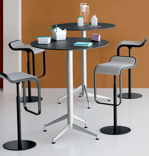 Table mange-debout contemporaine - SELTZ - Lapalma - en bois / en HPL / avec piètement en acier inoxydable