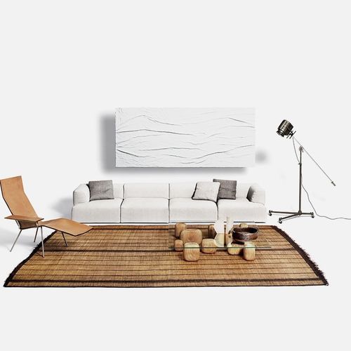 Canapé modulable - Atalante - DePadova - contemporain / en tissu / avec coussin amovible