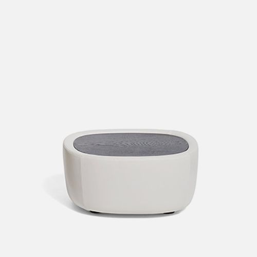 Pouf contemporain - Ripamonti  - DePadova - en tissu / en chêne / en marbre