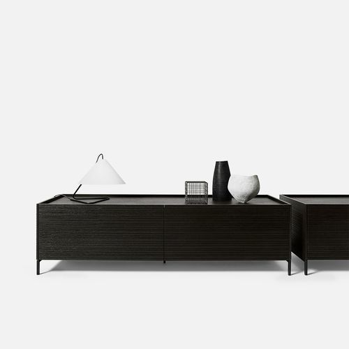 Buffet contemporain - Combi  - DePadova - en bois / en acier peint / avec tiroirs