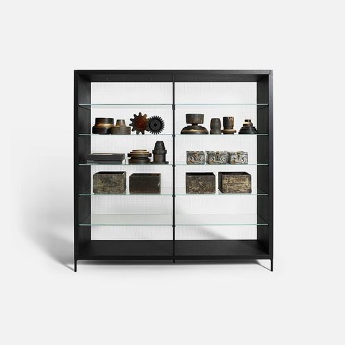 Étagère contemporaine - Combi  - DePadova - en chêne / en placage de bois / en acier peint