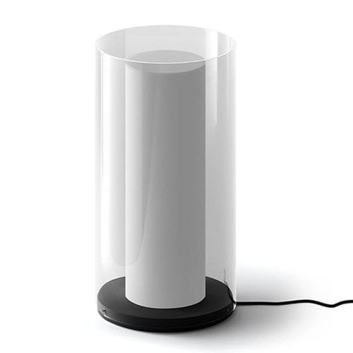 Lampe de table - Cilindri - DePadova - en verre sablé / contemporaine / d'intérieur