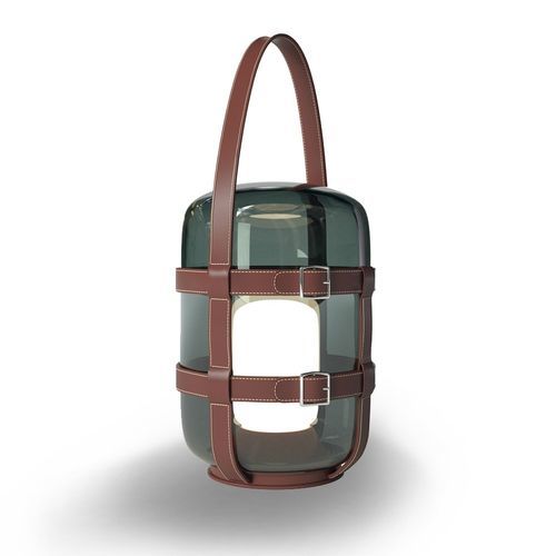 Lampe nomade - Firefly - DePadova - en verre / en cuir / contemporaine