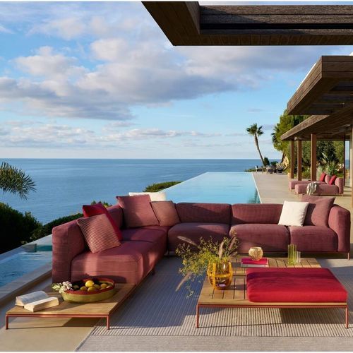 Canapé modulable - MEX-HI  - Cassina - d'angle / contemporain / d'extérieur