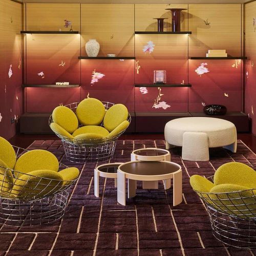 Table gigogne contemporaine - 780/783 - Cassina - en hêtre / avec piètement en hêtre / ronde