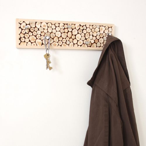 Porte-manteau mural - JUNIPER  - Woodman Ltd. - contemporain / en acier inoxydable / en bouleau