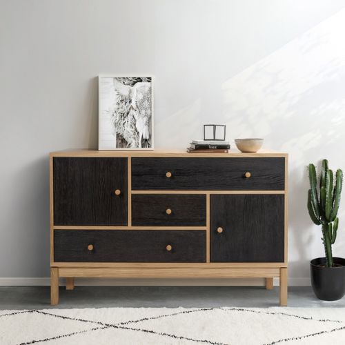 Buffet contemporain - ABBEYWOOD - Woodman Ltd. - en bois laqué / en chêne / en placage de bois