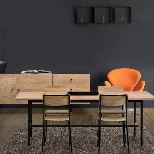Chaise de salle à manger contemporaine - ASHBURN - Woodman Ltd. - d'intérieur / en contreplaqué / en placage de bois