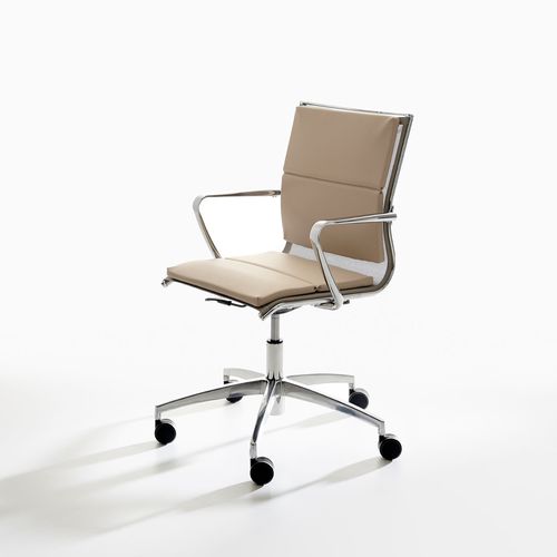 Chaise de bureau contemporaine - .NET - IOC project partners - d'intérieur / en simili cuir / en résille polyester