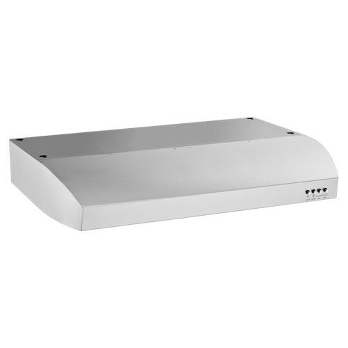 Hotte murale - WVU7130JS - Whirlpool - avec conduit / avec éclairage intégré / grise
