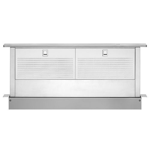 Hotte de plan de travail - UXD8636DYS - Whirlpool - à recyclage / escamotable / grise