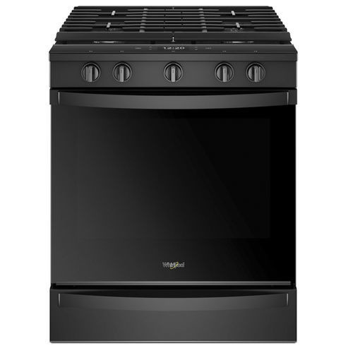 Cuisinière à gaz - WEG750H0HB - Whirlpool - 4 foyers / 1 four / autonettoyante