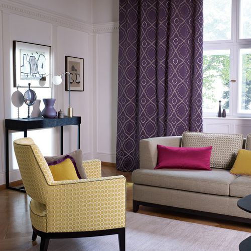 Tissu d'ameublement - ZIMMER + ROHDE : CASUAL & NATURAL CHIC - Zimmer + Rohde GmbH - pour rideaux / uni / à motif géométrique