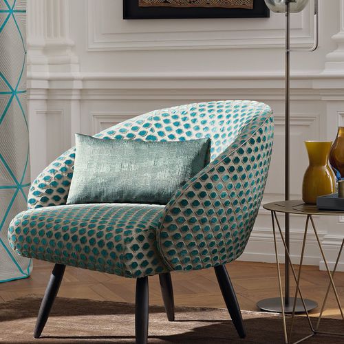 Chaise contemporaine - ZIMMER + ROHDE : CLUB - Zimmer + Rohde GmbH - d'intérieur / en tissu / avec piètement en bois