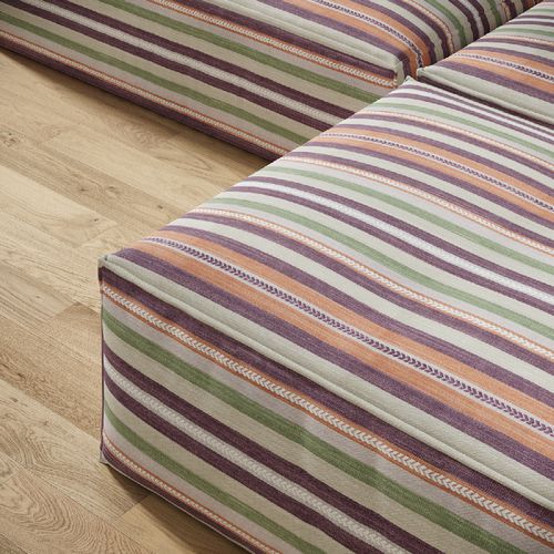 Tissu d'ameublement - AGUAYO - Zimmer + Rohde GmbH - à rayures / en coton / en jute