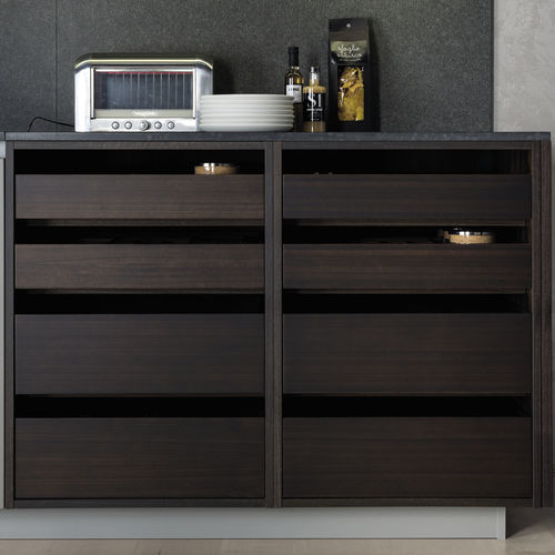 Buffet contemporain - OPEN - Euromobil spa - avec étagère