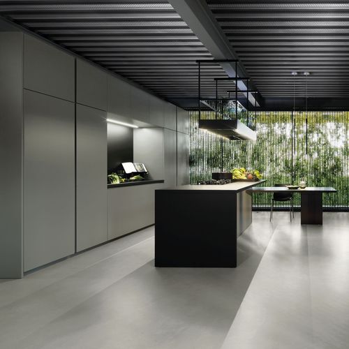 Cuisine contemporaine - LAIN  - Euromobil spa - en aluminium / en aluminium laqué / en Fenix NTM®