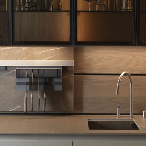 Étagère murale - HORIZON - Euromobil spa - contemporaine / en mélaminé / de cuisine