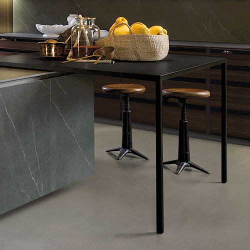 Table contemporaine - THIN - Euromobil spa - en aluminium / avec piètement en aluminium / rectangulaire