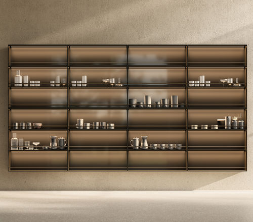 Vaisselier contemporain - LAB - Euromobil spa - aluminium