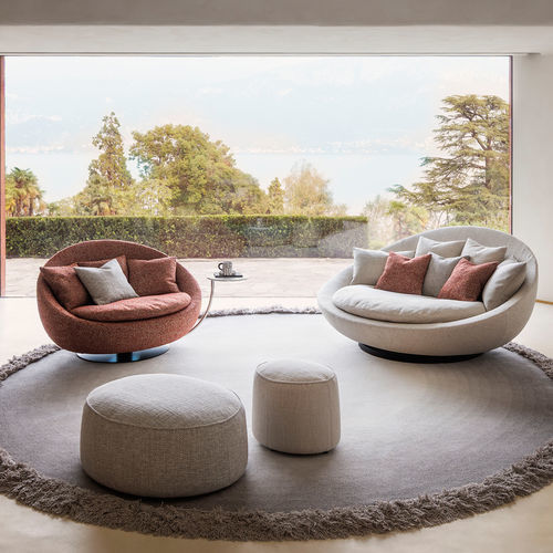 Canapé rond - LACOON ISLAND - desiree divani - contemporain / en tissu / en cuir