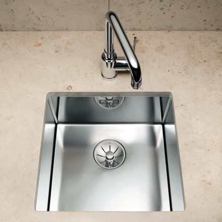 Évier 1 bac - CLARON 340-U - BLANCO GmbH + Co KG - sans égouttoir / en inox / sous plan