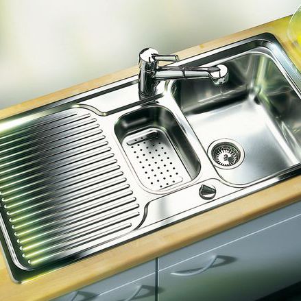 Évier 2 bacs - CLASSIC 6 S - BLANCO GmbH + Co KG - avec égouttoir / en inox / encastrable