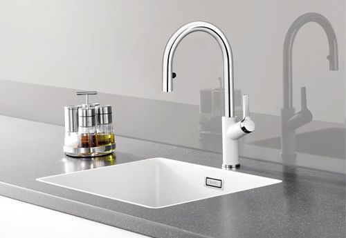 Mitigeur à poser - CARENA-S , CARENA - BLANCO GmbH + Co KG - en métal chromé / de cuisine / 1 trou