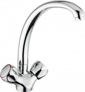 Mélangeur à poser - CARO BM5006 - BLANCO GmbH + Co KG - en métal chromé / de cuisine / 1 trou