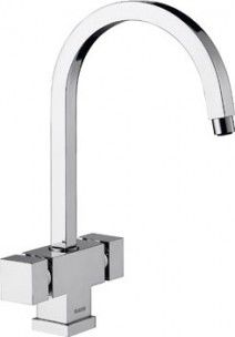 Mélangeur à poser - CUBIC BM1251 - BLANCO GmbH + Co KG - en métal chromé / de cuisine / 1 trou