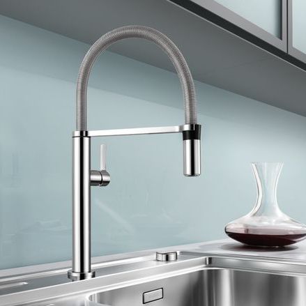Mitigeur à poser - CULINA-S MINI - BLANCO GmbH + Co KG - en métal chromé / de cuisine / 1 trou