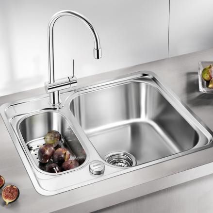 Évier 2 bacs - LANTOS 6-IF - BLANCO GmbH + Co KG - sans égouttoir / en inox / encastrable