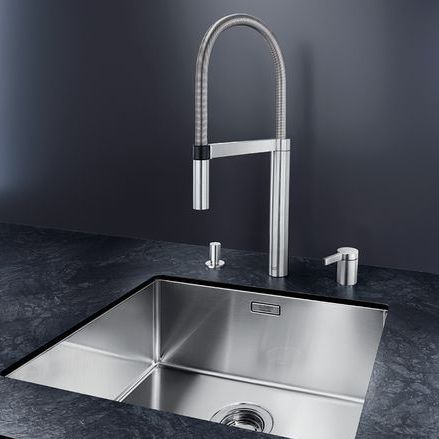 Mitigeur à poser - CULINA-S DUO - BLANCO GmbH + Co KG - en métal chromé / de cuisine / 2 trous