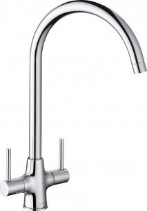 Mélangeur à poser - LOOP BM5700 - BLANCO GmbH + Co KG - en métal chromé / de cuisine / 1 trou