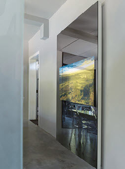 Miroir mural - MIRA - B.M.B. snc - Spiegel - contemporain / rectangulaire / en bois laqué