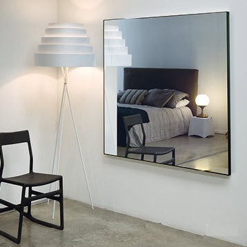 Miroir mural - LEGGERO - B.M.B. snc - Spiegel - contemporain / carré / en métal