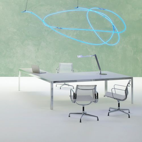 Bureau de direction - NAÒS SYSTEM - UNIFOR - sur pied / pour 2 personnes / contemporain