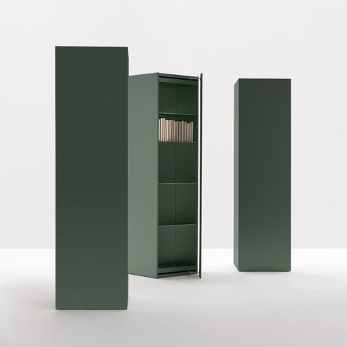 Bibliothèque modulable - LESSLESS COLOR - UNIFOR - contemporaine / professionnelle / en métal