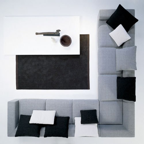 Canapé modulable - LOFT - Carmenes S.L. - contemporain / en tissu / gris